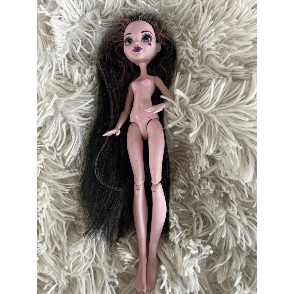 Monster High‎ Draculaura Doll Nude Body 2015 Mattel Pink Skin Heart Mark OOAK